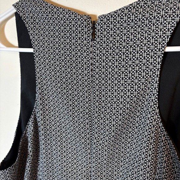Banana Republic Black White Geometric Sleeveless Career Dress Size‎ 8 - Picture 8 of 9
